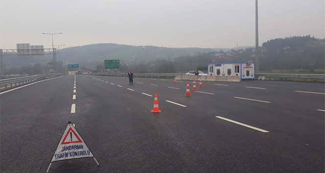 Kuzey Marmara Otoyolu’nda giriş ve çıkışlar kapatıldı