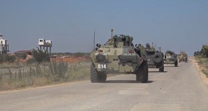 İdlib'deki M4 kara yolunda 19'uncu Türk-Rus kara devriyesi icra edildi