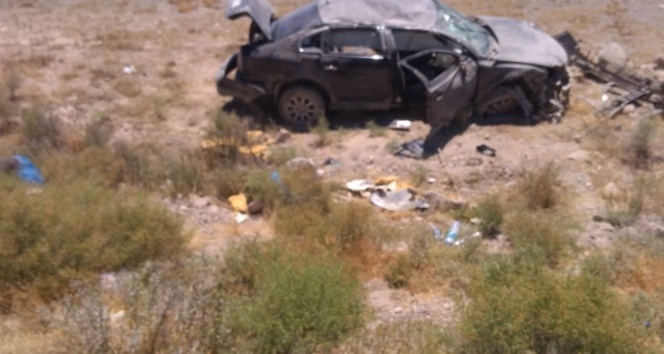 Konya'da otomobil şarampole uçtu: 5 yaralı