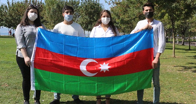 Azerbaycanlı öğrencilerden Ermenistan’a büyük tepki: