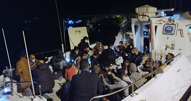 Marmaris açıklarında 87 sığınmacı kurtarıldı