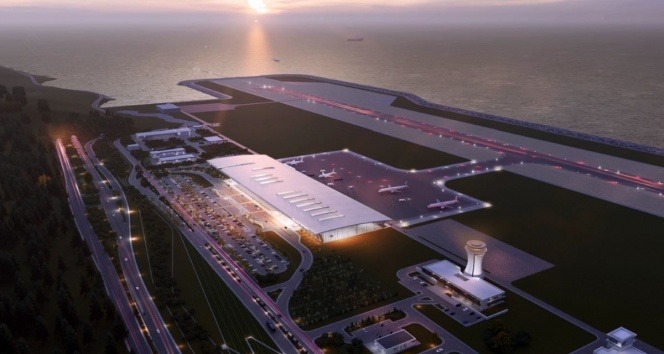 'Rize-Artvin Havalimanı inşaatı yüzde 76 seviyelerine geldi'
