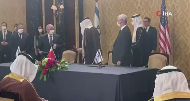 İsrail ve Bahreyn arasında diplomatik ilişkilerin kurulmasına dair anlaşma imzalandı