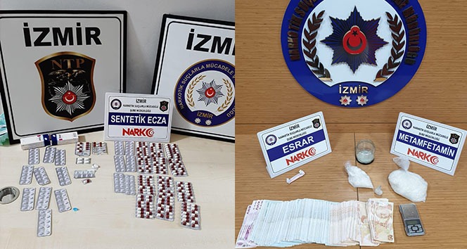 İzmir polisinden zehir tacirlerine balyoz gibi operasyonlar: 16 kişi tutuklandı
