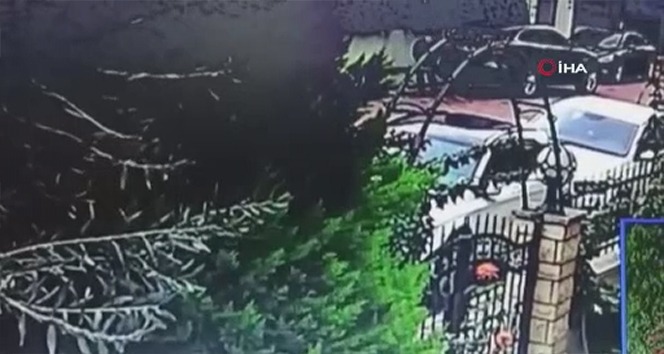 Maltepe'de müteahhide otomobilinde silahlı saldırı kamerada