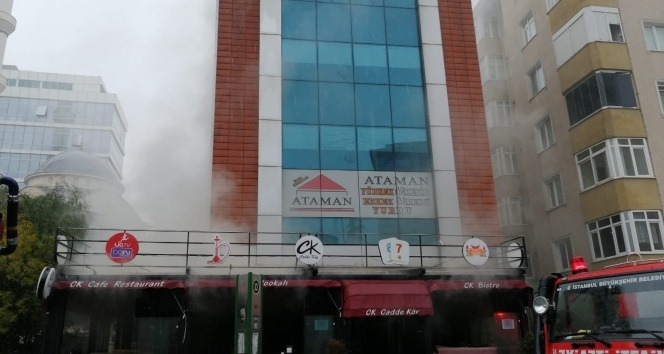 Ataşehir'de restoranda korkutan yangın