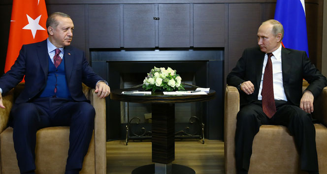 Cumhurbaşkanı Erdoğan, Rusya Devlet Başkanı Putin ile Dağlık Karabağ'ı görüştü