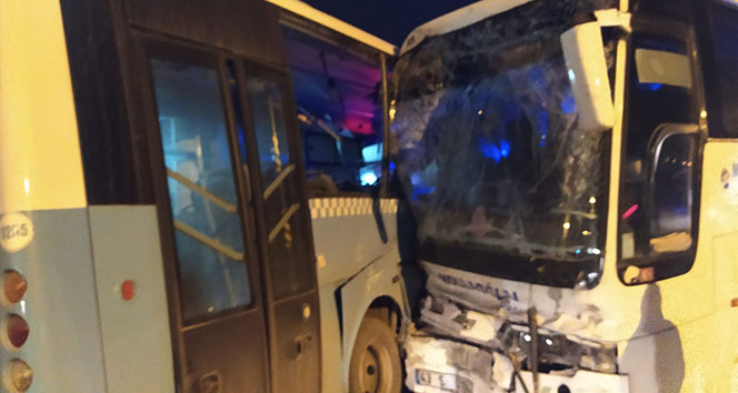 Kütahya'da otobüsler çarpıştı: 10 yaralı