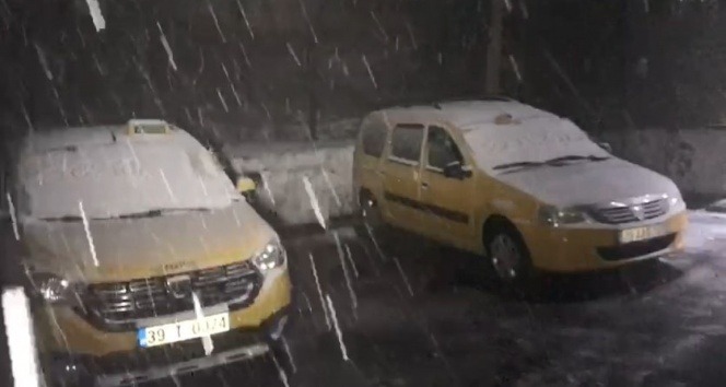 Kırklareli’de ve Edirne'de kar yağdı!