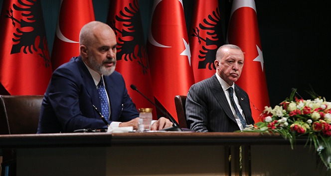 Cumhurbaşkanı Erdoğan-Arnavutluk Başbakanı Rama ortak basın toplantısı