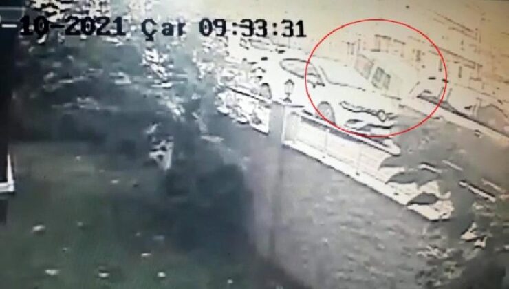 Bakırköy’de iki aracın çarpıştığı kaza kamerada