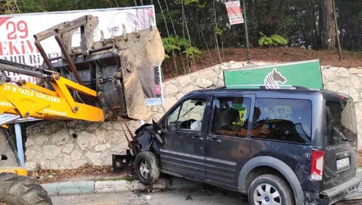 Çatalca’da korkutan kaza: 3 yaralı