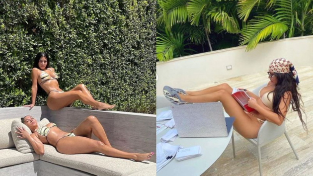 Kim Kardashian İpli Bikinisiyle Sınava Hazırlanıyor!