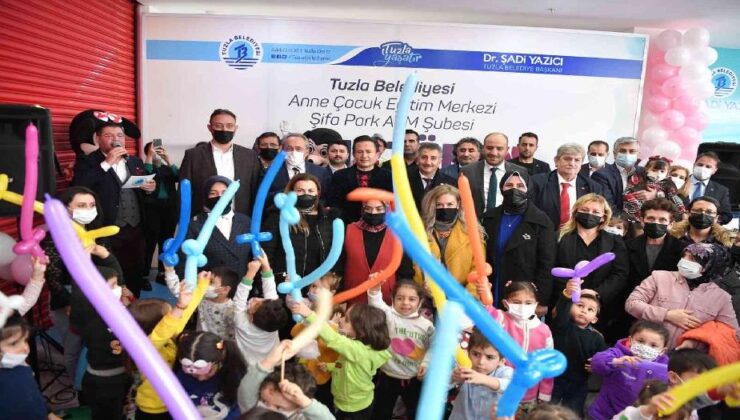 Tuzla Belediyesi Anne-Çocuk Eğitim Merkezi’nin sekizincisi açıldı