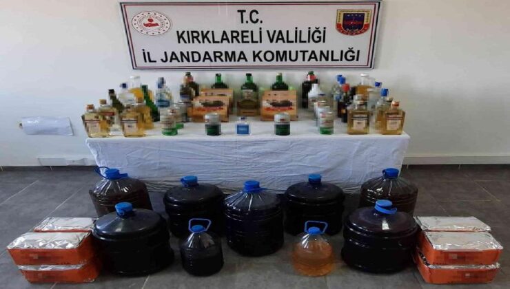 Bulgaristan’dan Türkiye’ye getirilen 740 litre kaçak alkol ele geçirildi