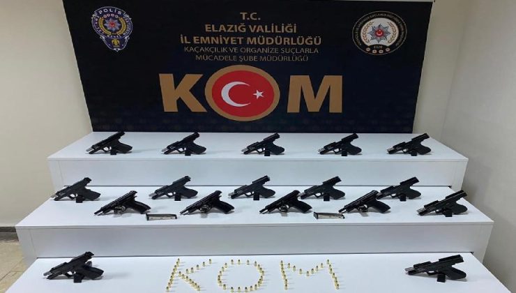 Elazığ’da silah kaçakçılarına operasyon: 3 tutuklama