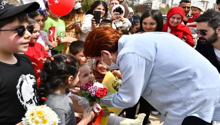 İYİ Parti Genel Başkanı Akşener, çocuk şenliğine katıldı