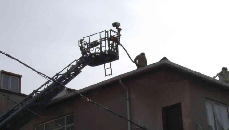 Ümraniye’de madde bağımlısı genç evinin çatısını ateşe verdi