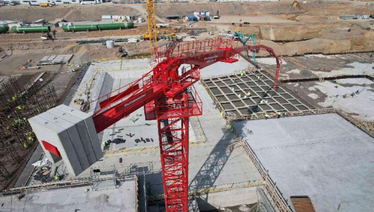 Akkuyu NGS’nin 4. ünitesinde türbin bölümü temel plakasının beton dökme işlemi başladı