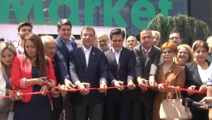Ataşehir’de Bahçe Market, İBB Başkanı İmamoğlu’nun katılımıyla açıldı