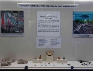 Giresun Adası’ndaki buluntular müzede sergilenmeye başlandı